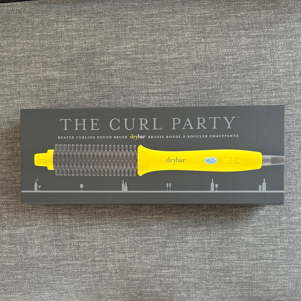 Drybar Curl Party Heated Curling Round Brush - Vibrant Yellow